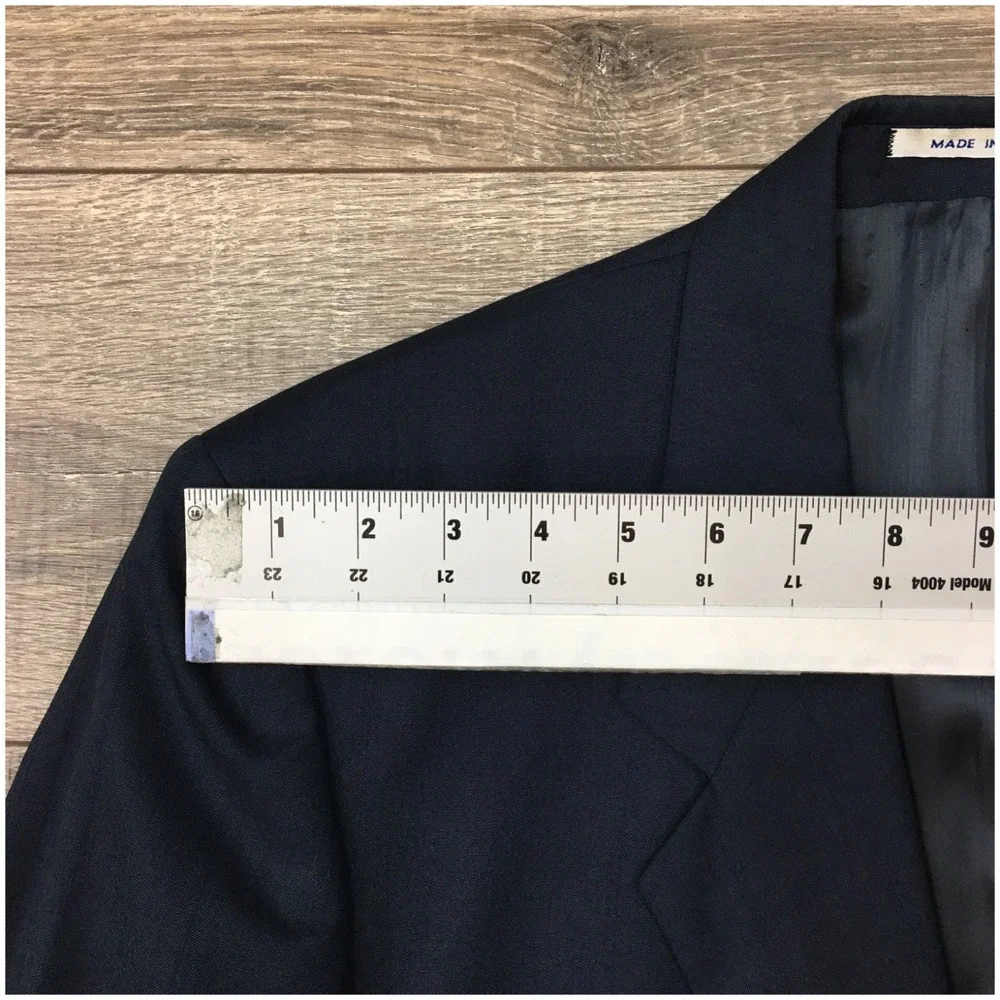 VINTAGE YSL‎ Mens Blazer Sport Coat Casual Jacket Size 40L Classic Wool Suit